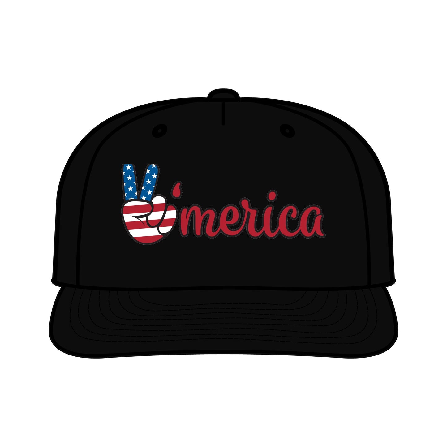 Patriotic Surf Cap - Peace & Freedom Vibe, Perfect for Summer Celebrations