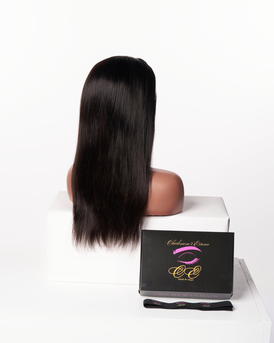 13*4 straight 16"glueless 100% human hair wig