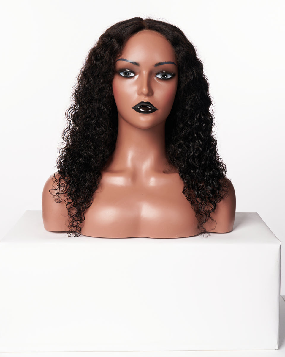 water wave 13*4 HD lace 100% human hair 18" glueless wig