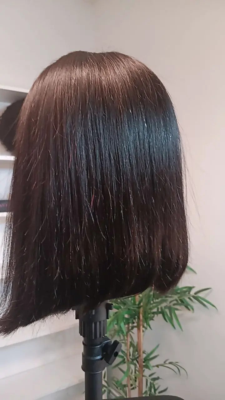 13*4 straight Bob 10" HD lace 100% human hair