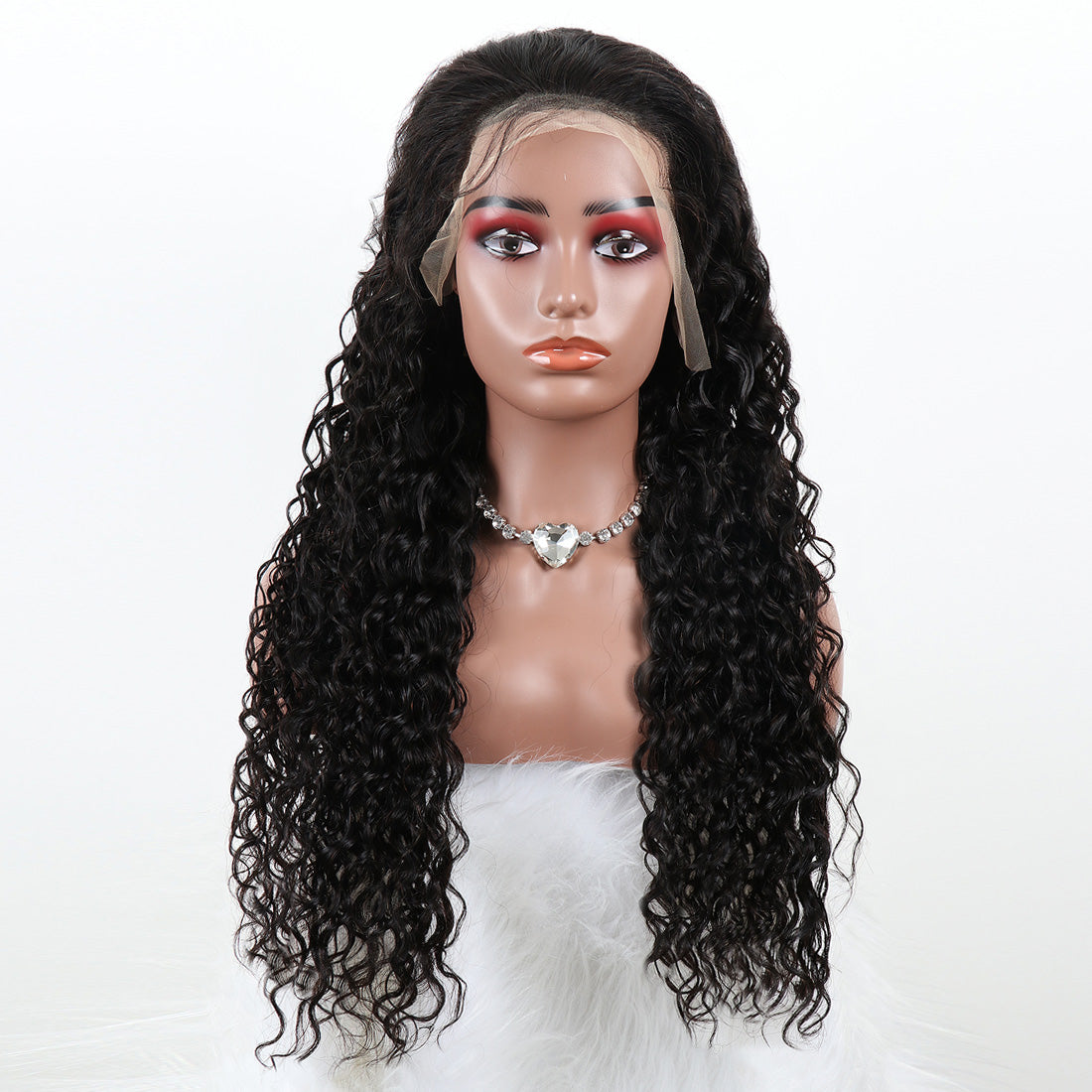 Water wave wig 13x4 human hair 24"